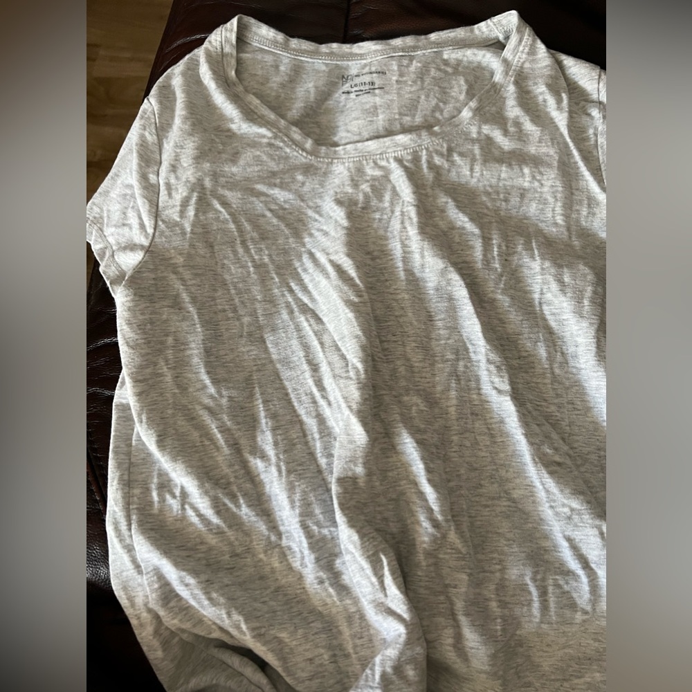 White/grey, medium womens shirt